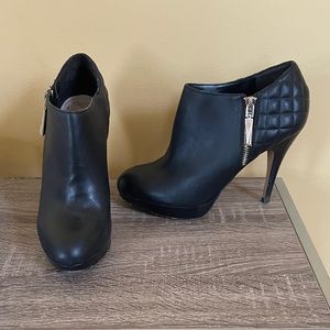 Vince Camuto Leather Quilted Booties